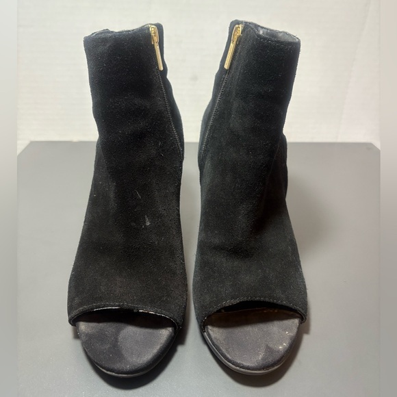 KENNETH COLE REACTIONFringe Suede Open Toe Booties - Picture 5 of 9